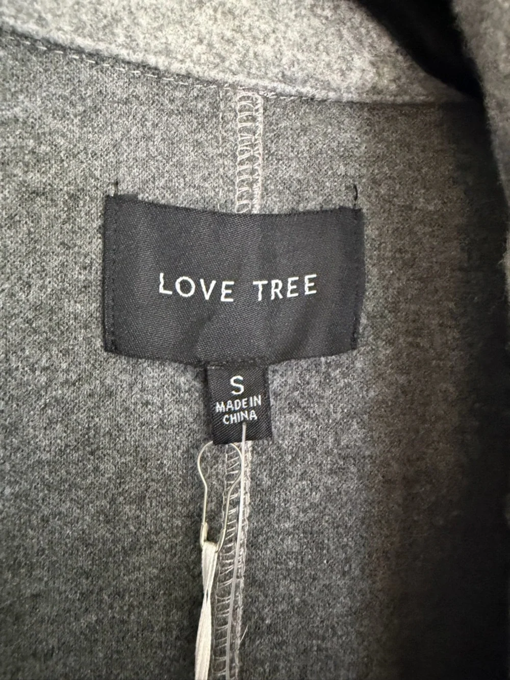Love Tree Gray Chic and Style Crewneck Sweater - Picture 5 of 7